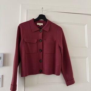 Sezane Betty Cardigan in Rosewood